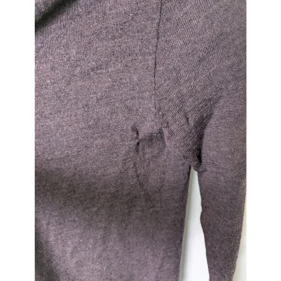 The North Face 100% Wool Purple Brown Button Cardigan Sweater Women XL Outdoorsy - Picture 12 of 14